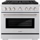 ZLINE Paramount Series 36" Stainless Steel Pro Style Gas Range -0
