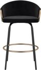 Inspire™ Lavo Black/Aged Gold 26" Counter Stool W/Swivel, Set Of 2-3