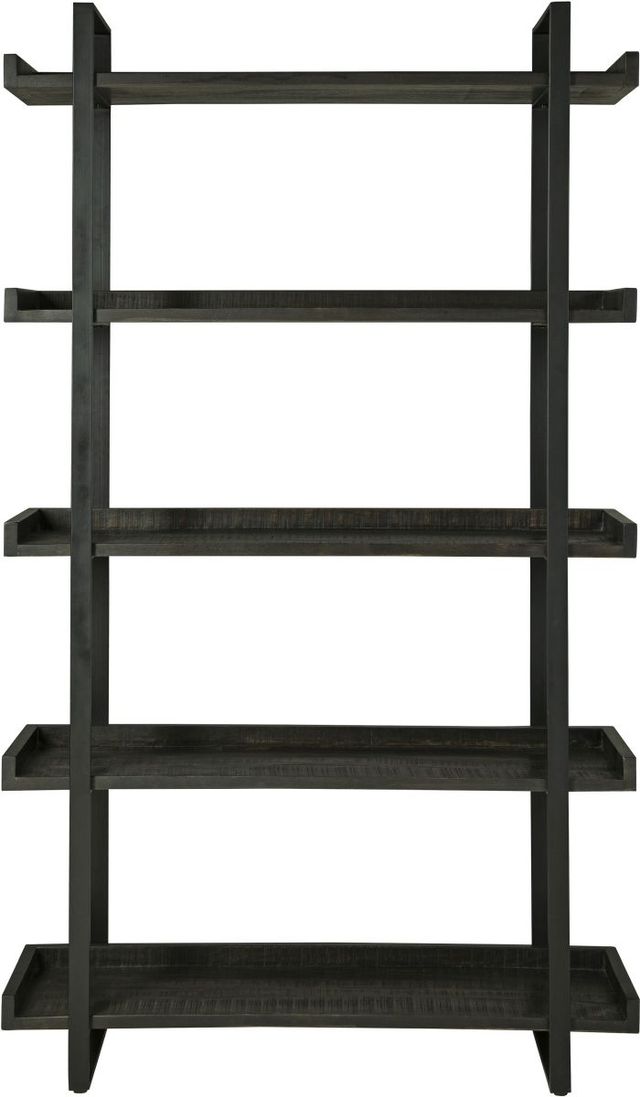 Signature Design by Ashley® Kevmart Black/Grayish Brown Bookcase-1