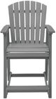 Signature Design by Ashley® Sanctuary Beach Dark Gray Plastic Outdoor Bar Stool-1