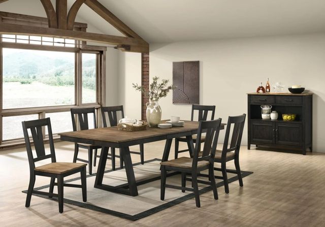 Intercon Harper Brushed Brown/Pecan Splat Back Side Chair-1