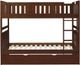 Homelegance® Rowe Dark Cherry Youth Twin/Twin Bunk Bed with Twin Trundle-4