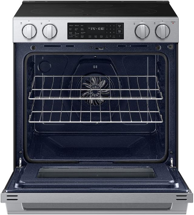 Samsung Bespoke 30" Stainless Steel Smart Slide-In Electric Range with True Convection-1
