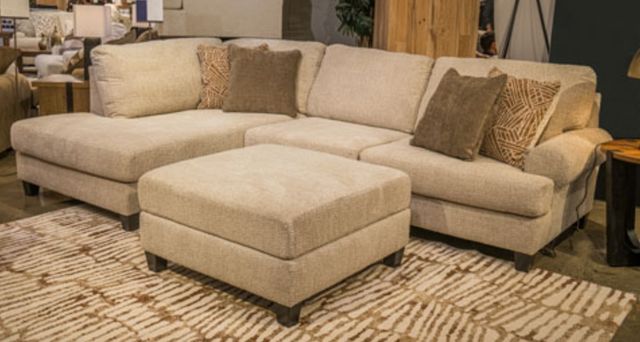 Benchcraft® Steelwater Retreat Latte Oversized Accent Ottoman-1