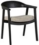 Nest Home Collections Vanessa Matte Black/Anew Gray Arm Chair-0