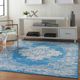 Nourison Home™ Grafix Blue 5'x7' Style 1 Area Rug-1
