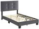Homelegance® Newberry Dark Gray Twin Platform Bed-4