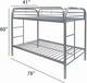 ACME Furniture Thomas Silver Youth Twin/Twin Bunk Bed-2