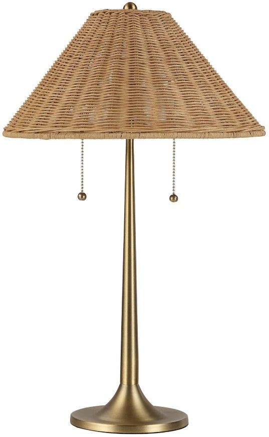 Renwil® Viana Dark Antique Brushed Brass Table Lamp-0