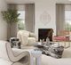 TOV Furniture Slab Blush/Gray 59" Concrete Indoor/Outdoor Coffee Table-1