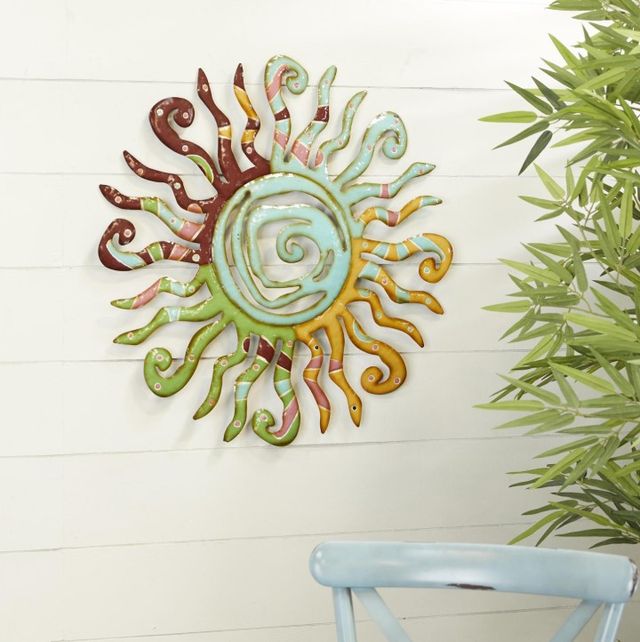 Deco Marche Sun Wall Decor with Abstract Patterns-3