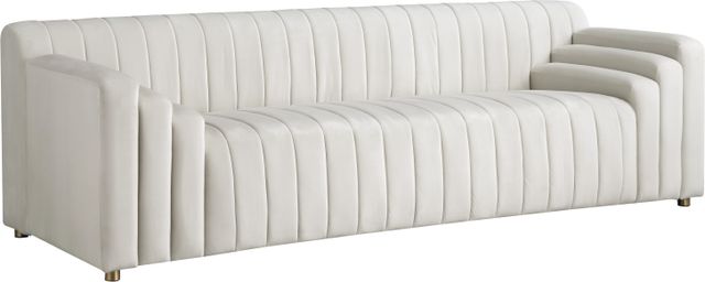 Meridian Furniture Naya Cream Upholstered Sofa-0