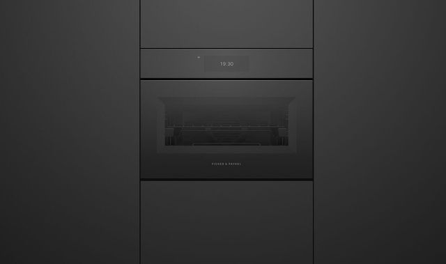 Fisher & Paykel Series 11 24” Black Glass Minimal Handleless Compact Combi-Steam Oven-3