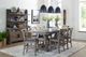 Parker House® Lodge 10-Piece Siltstone Counter Table Set with Display Hutch-1