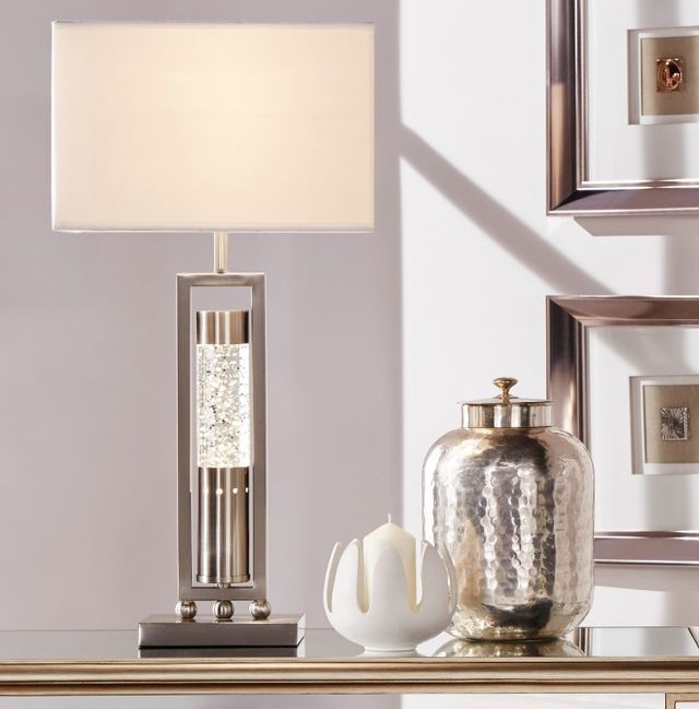 Homelegance® Elan Satin Nickel Table Lamp-1