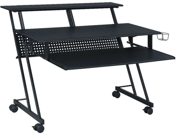 ACME Furniture Suitor Black Music Recording Studio Desk | LFD Home