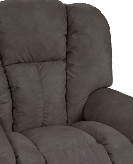 La-Z-Boy® Maverick Smoke Power Rocking Recliner with Headrest and Lumbar-1