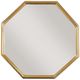 Century® Grand Tour Furniture Clear Side Table with Brass Base-1