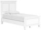 Signature Design by Ashley Fortman White Twin Panel Bed-0