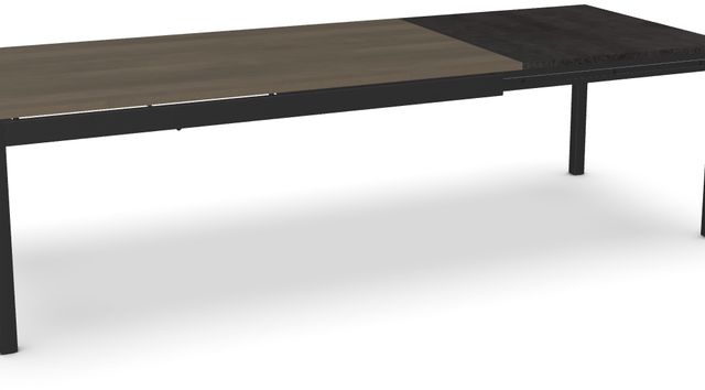 Amisco Customizable Zoel 108" Thermo Fused Laminate Rectangular Table with Butterfly Leaf -1