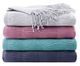 Olliix by INK+IVY Reeve Aqua 50" x 60" Ruched Throw-3