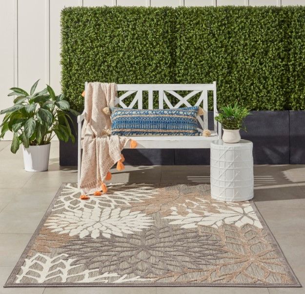 Nourison Home™ Aloha Natural 5'x8' Style 1 Area Rug-1