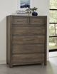 LM Co Home By Vaughan-Bassett Crafted Oak by Ben & Erin Napier Aged Gray 5-Drawer Chest-1