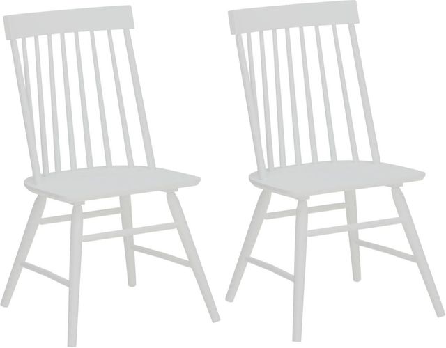Emerald Home Midland 2-Piece White Dining Chair Set-0