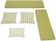 Linon Norah 2-Piece Green/White Nook with Cushion Set-5