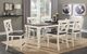 Emerald Home Mountain Retreat Dark Mocha Gathering Table with  Antique White Base-1