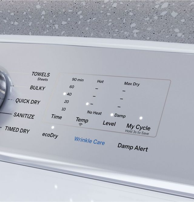 GE Profile™ 7.4 Cu. Ft. White Front Load Electric Dryer -17