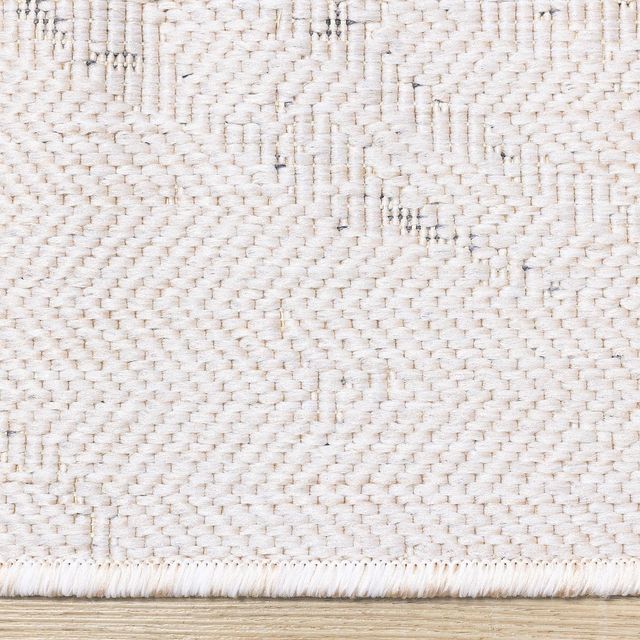 Kalora Interiors Bristol Cream/Grey 5'x8' Style 3 Indoor/Outdoor Area Rug-2