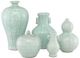 Currey & Company Maiping Celadon Crackle Double Gourd Vase-2