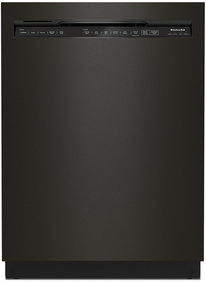 KitchenAid® 24" PrintShield™ Black Stainless Steel Built In Dishwasher