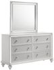 New Classic® Home Furnishings Stardust White Dresser and Mirror Set-0