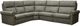 Elran Renee 5-Piece Beige Manual Reclining Sectional-0