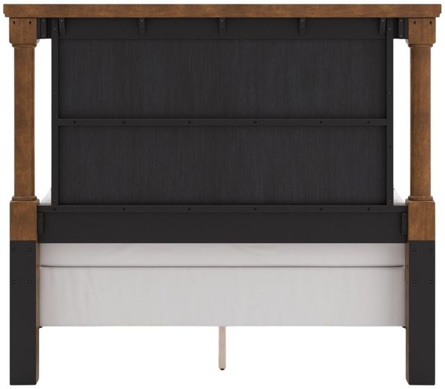 Signature Design by Ashley® Chadworth Brown Queen Poster Bed-3