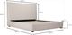 Moe's Home Collection Luzon Wheat Tall Headboard King Bed-2