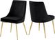 Meridian Furniture Karina Black/Gold Velvet Dining Chair-3