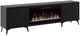 Legends Home Real Cozy Malibu Seal Skin Black 95" Fireplace Console-0