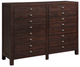 Winners Only® Union Dark Brown Dresser-0