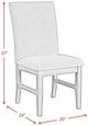 Elements International Santa Barbara Orange/Walnut Dining Chair-2