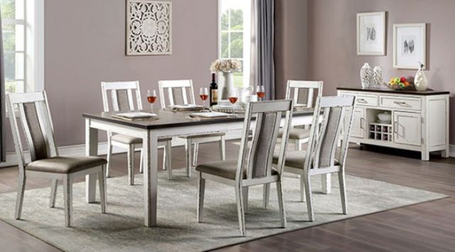 Furniture of America® Halsey Dark Walnut/Weathered White Server-1
