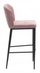 Zuo® Tolivere Pink Bar Chair-2