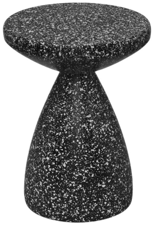 Meridian Furniture Anika Black Terrazo End Table-0