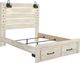 Signature Design by Ashley® Cambeck 4-Piece Whitewash King Storage Panel Bed Set-1