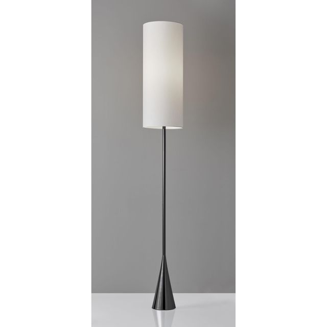 Adesso® Bella Black Nickel Floor Lamp-1