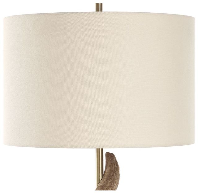 Uttermost® Rams Antique Brass/Black Horn Table Lamp-3