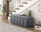 Homelegance® Maize Gray Storage Bench-1