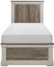 Mazin Furniture Arcadia 4 Piece White/Weathered Gray Twin Bedroom Set-2